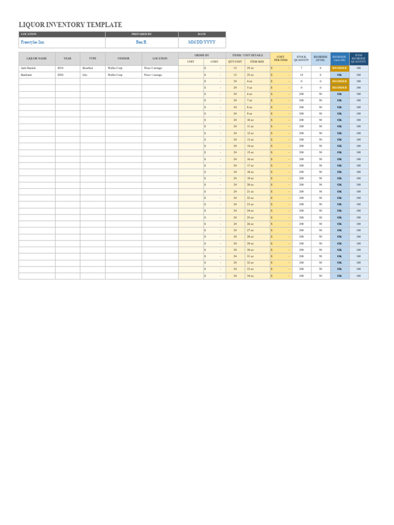 IC Liquor Inventory 11652 | PDF