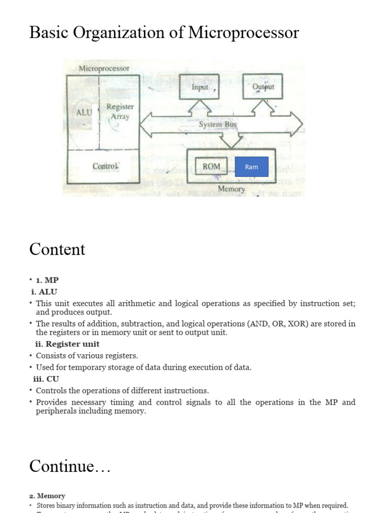 Microprocessor Organization Overview | PDF | Business | Computers