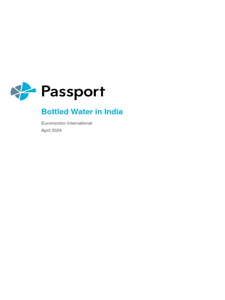Bottled Water In India Pdf Bottled Water Water