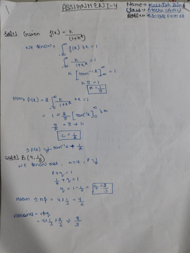 Maths Assignment 4 Pdf