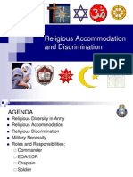 Religous Accommodation and Discrimination[1]