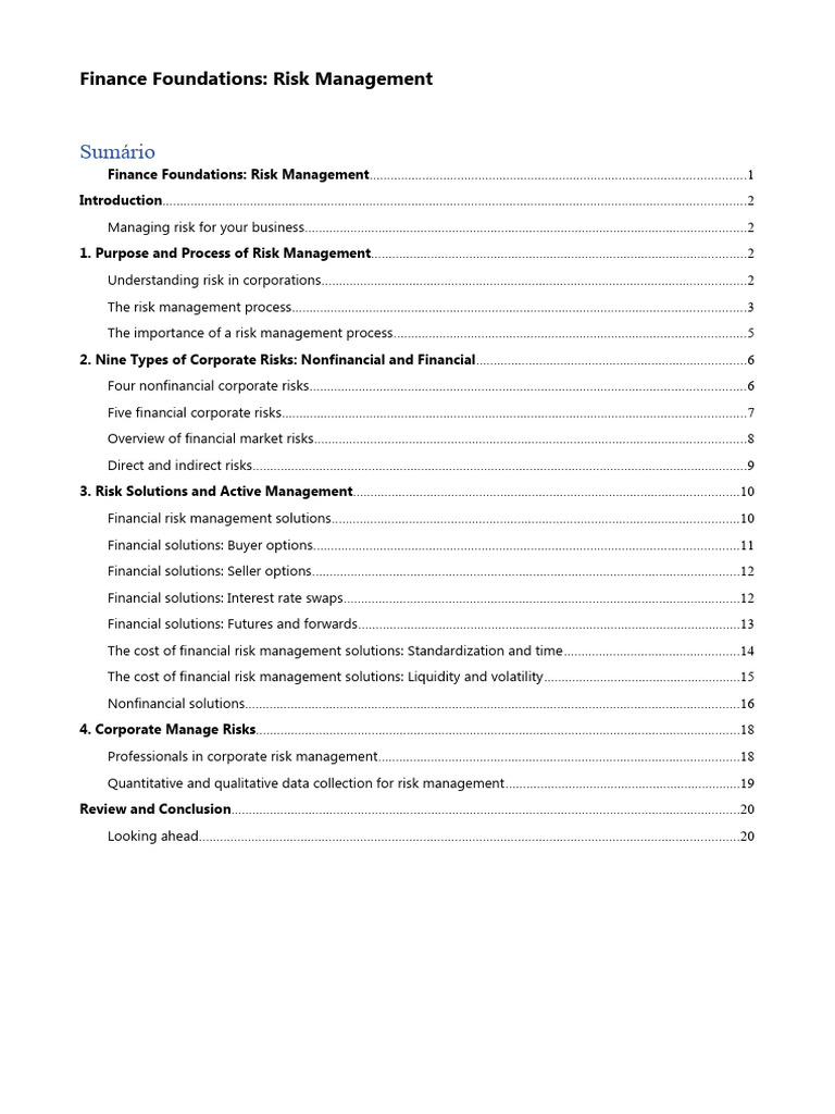 Finance Foundations Risk Management | PDF | Option (Finance) | Put Option