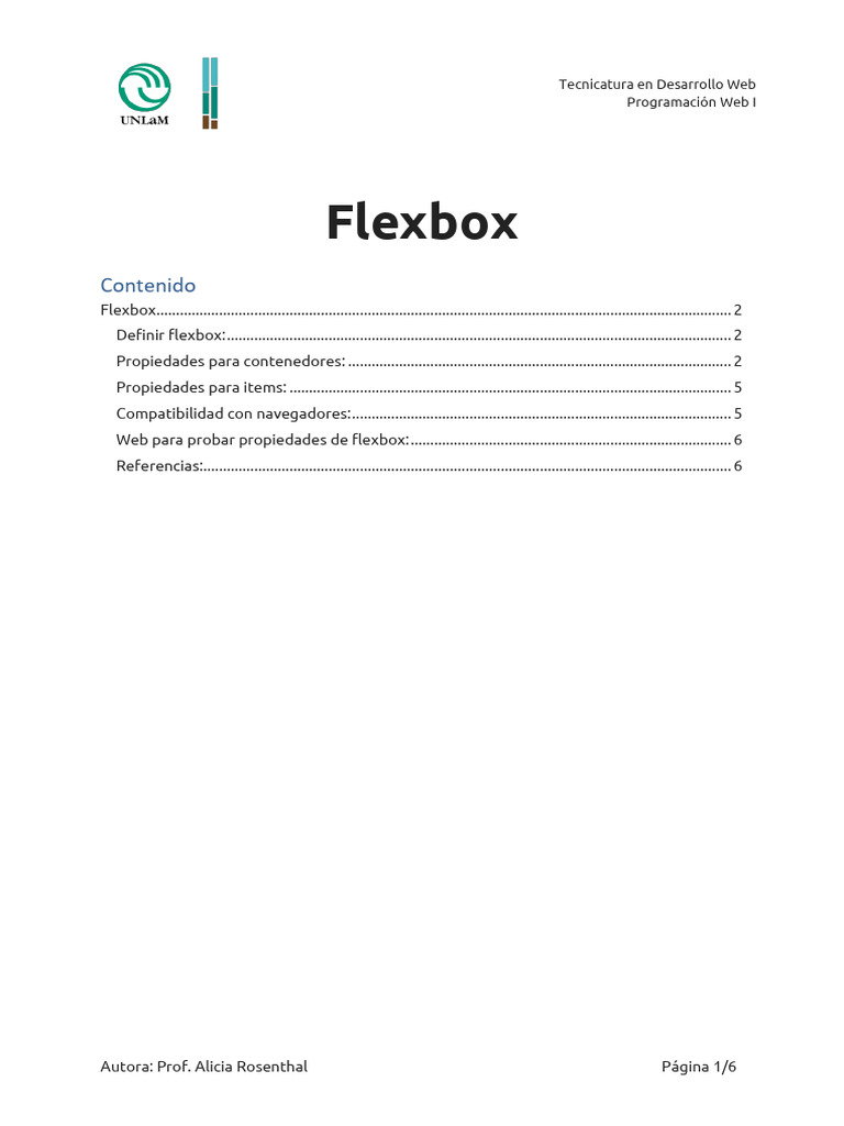 Propiedades de Flexbox en CSS | PDF | HTML | Red mundial