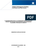 A Acessibilidade Social Ao Transporte Público Coletivo Urbano Por Pessoas Com Deficiência em Governador Valadares: Privilégio Ou Direito?