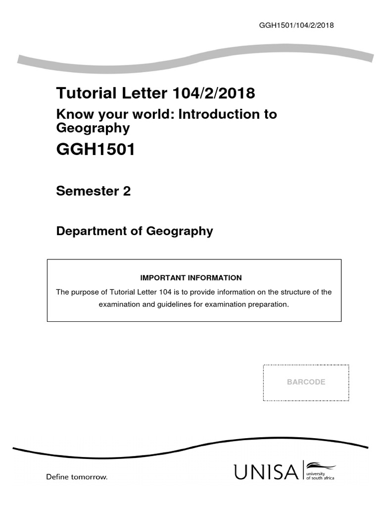 GGH1501 Exam Preparation Guide | PDF | Geographic Information System | Map