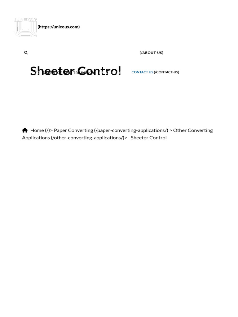 High-Performance Sheeter Control Systems | PDF | User Interface ...