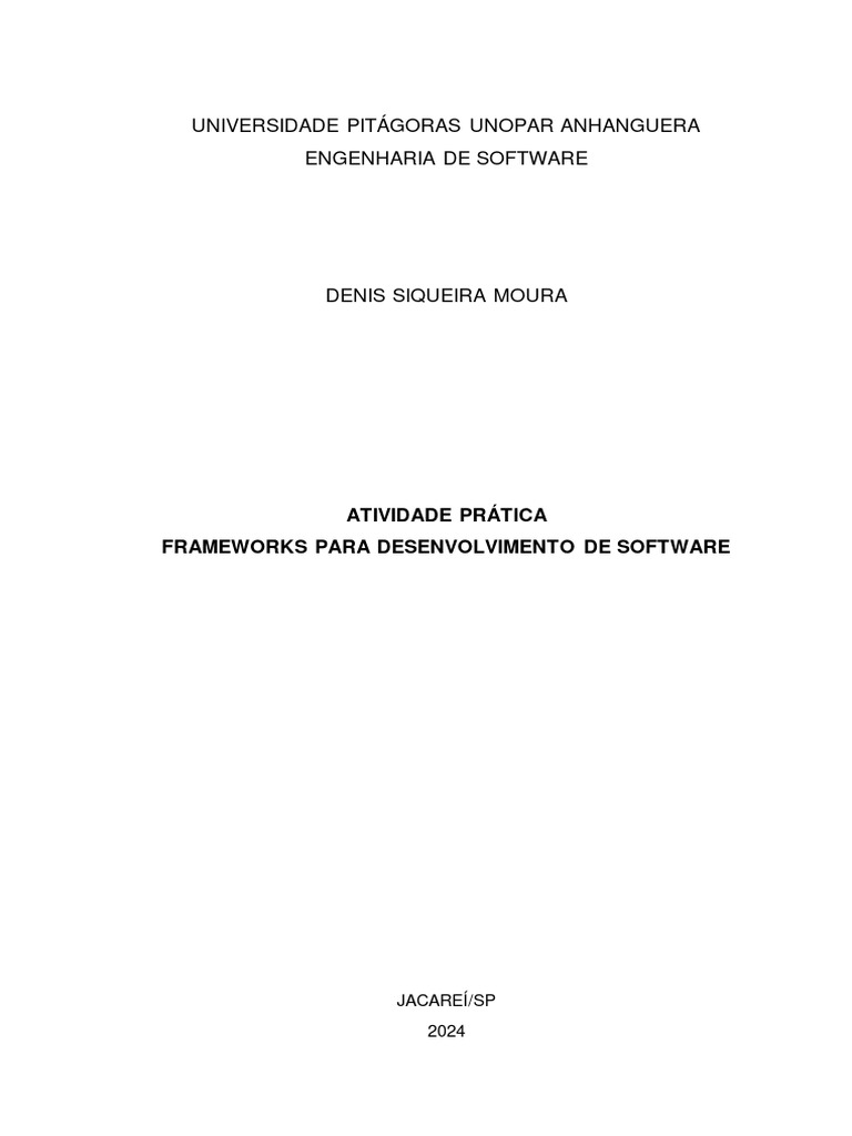 Frameworks para Desenvolvimento de Software | PDF | Script Java | Rede ...