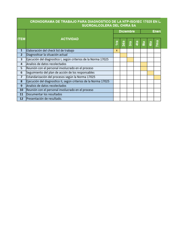 Cronograma de Actividades | PDF
