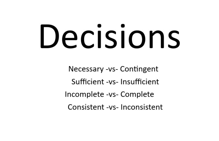 Decisions | PDF