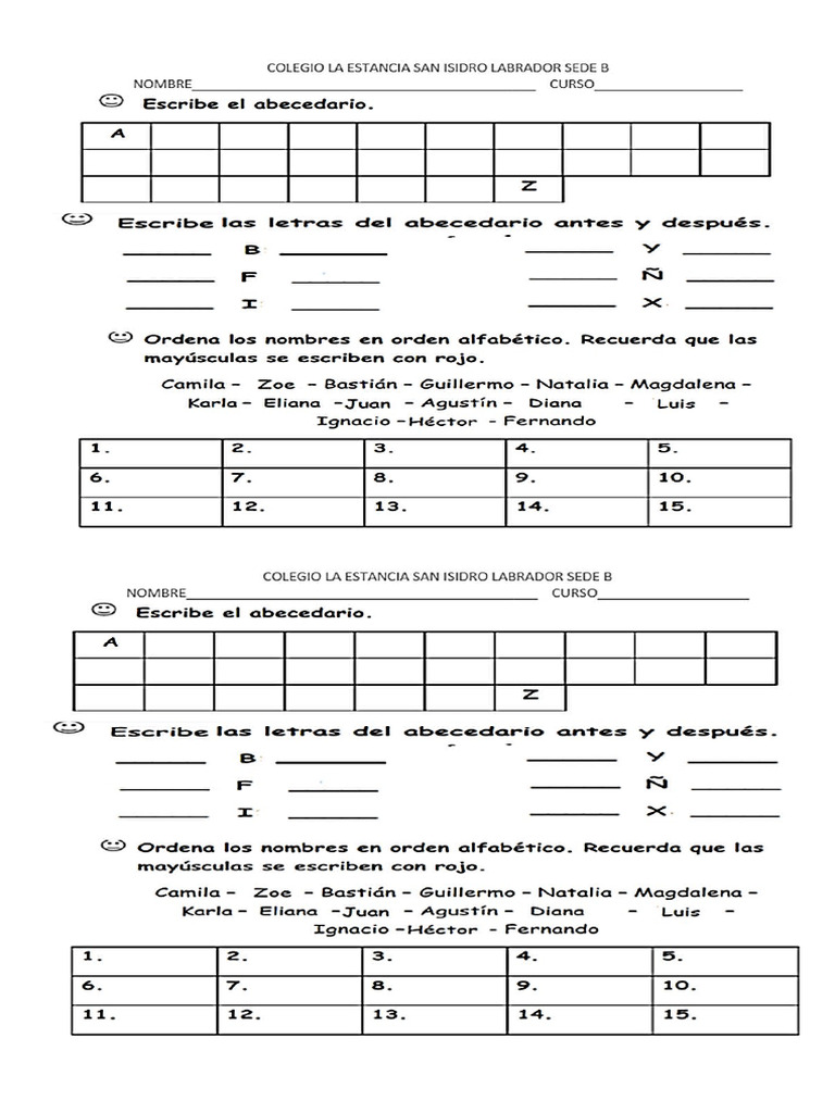 EVALUACION ABC | PDF
