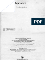 Manual do Proprietário - Santana Quantum 89
