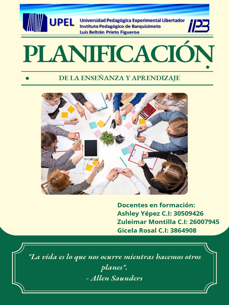 Fundamentos de la Planificación Educativa | PDF | Planificación ...