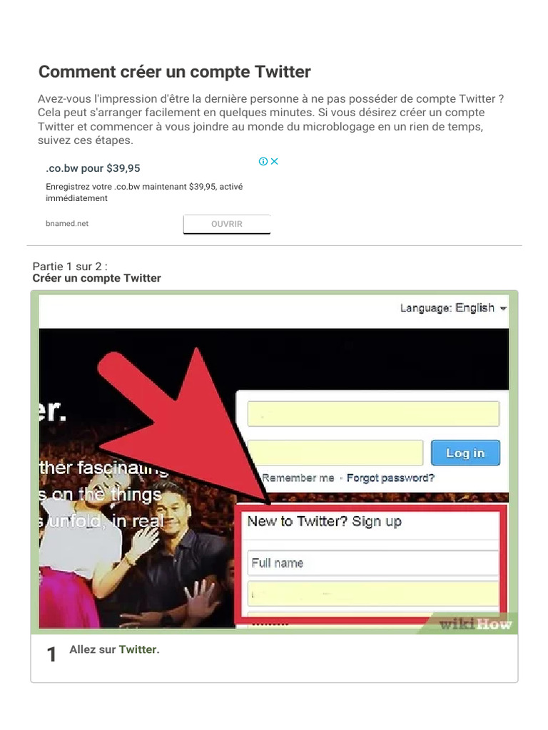 Créer un compte Twitter facilement | PDF | Informatique | Cyberespace