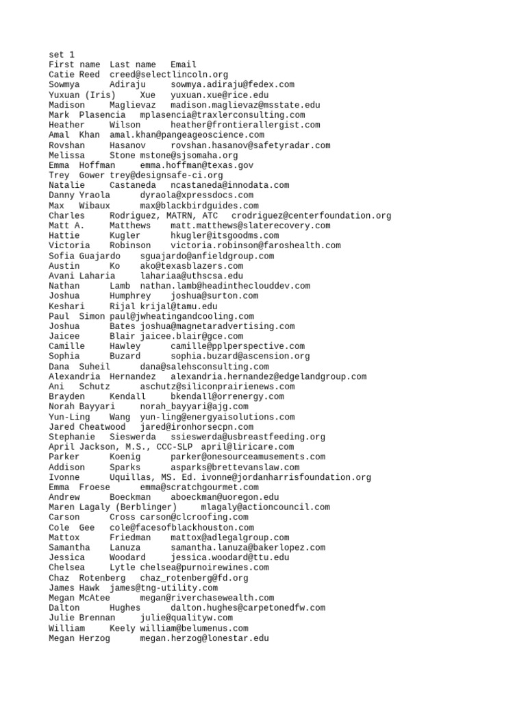 Contact List for Networking Events | PDF | Sports & Recreation | Social ...