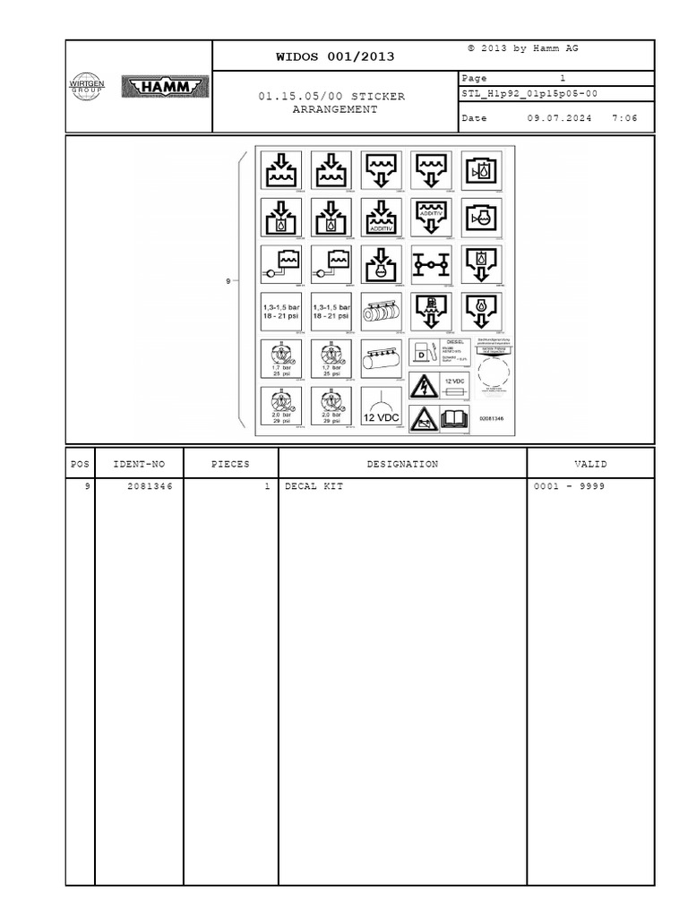 Decal Kit Arrangement Details | PDF