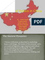 Ancient Chinese Dynasties and the Evolution of Chinese Politics