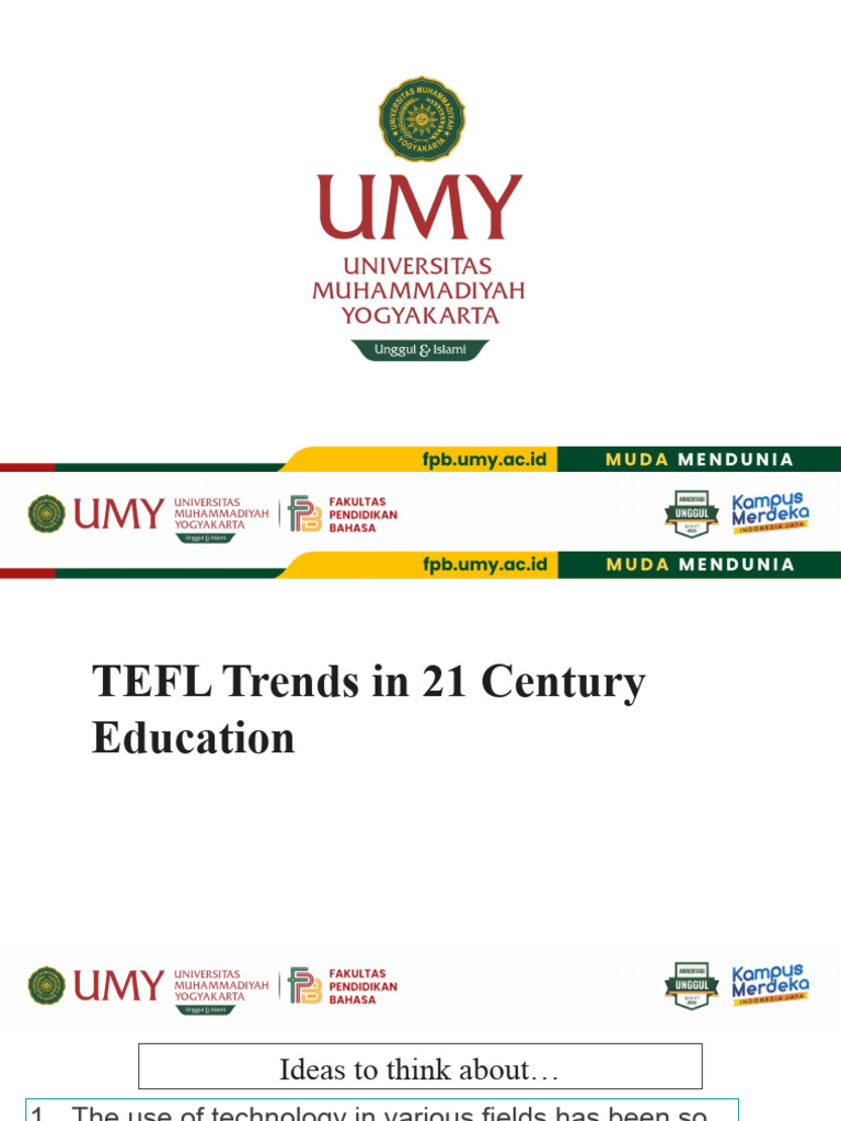 TEFL Trends in 21 Century Education | PDF | Educational Technology ...