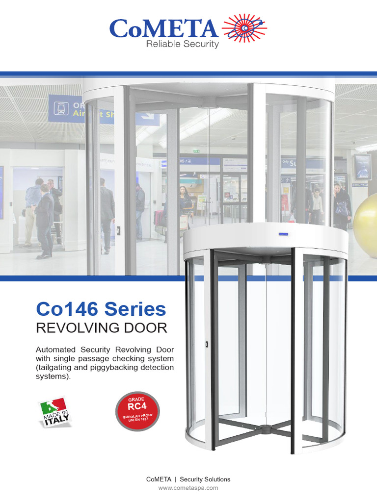 cometa-co146-security-revolving-door-rc4_en_2023 | PDF | Access Control
