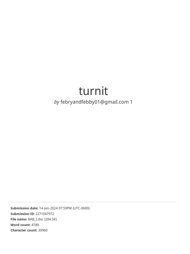 Turnit | PDF