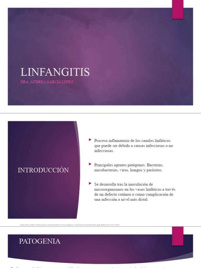 Linfangitis: Diagnóstico y Tratamiento | PDF | Infección | Sistema ...