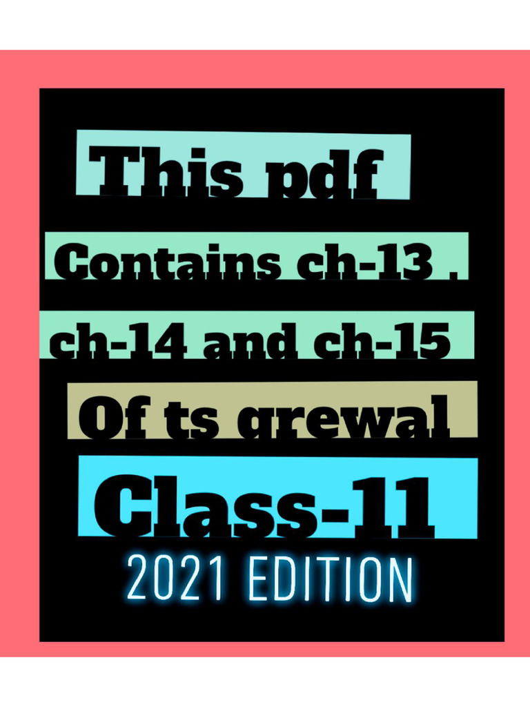 ch-13, 14 and 15 PDF | PDF