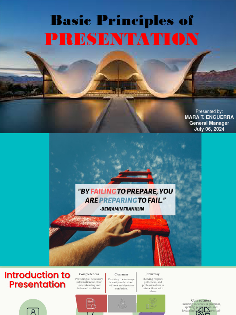 Basic Principles of Presentation | PDF | Information | Communication