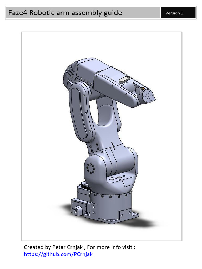 Faze4 Robotic Arm Assembly Guide | PDF | Electrical Connector | Screw