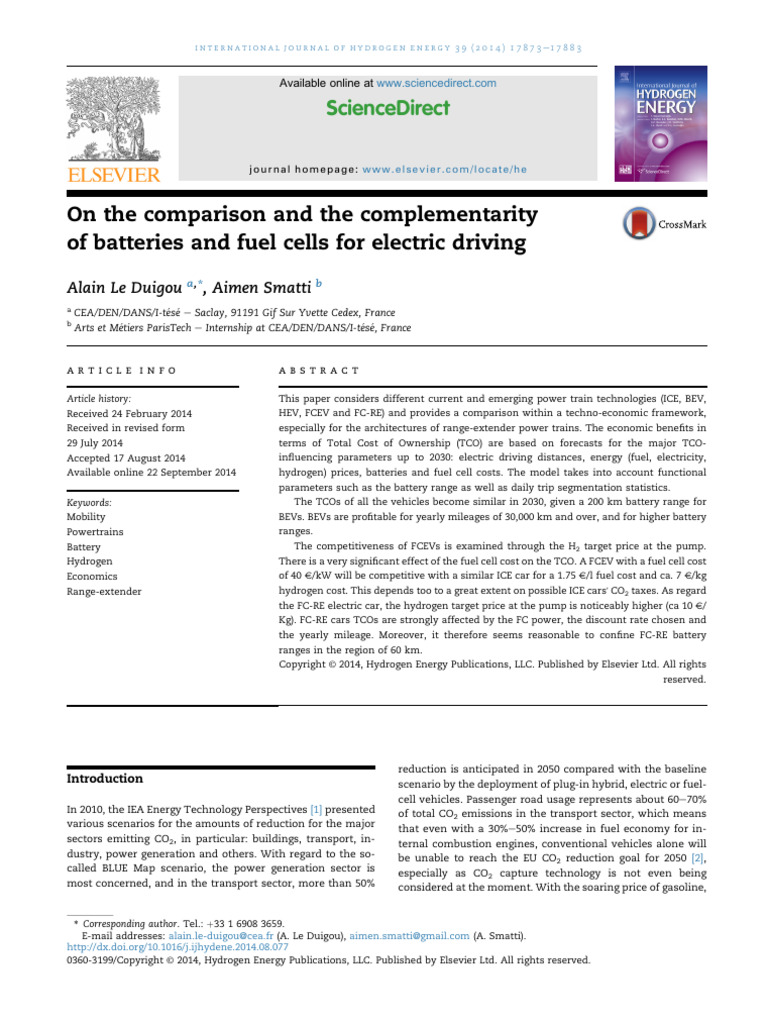 On The Comparison and The Complementarity of Batt 2014 International ...