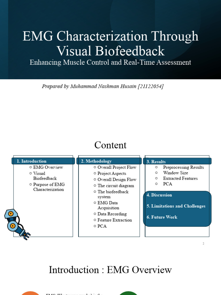3rd Year Project Presentation | PDF | Electromyography | Principal ...