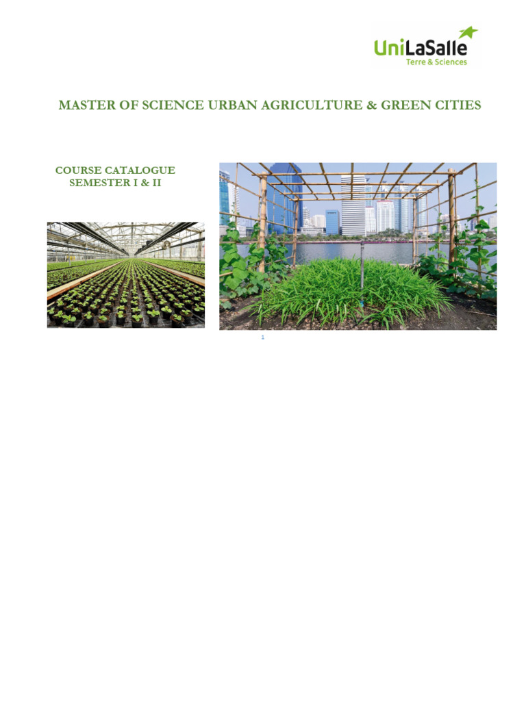 Master Agricultura Urbana | PDF | Urban Agriculture | Sustainable City