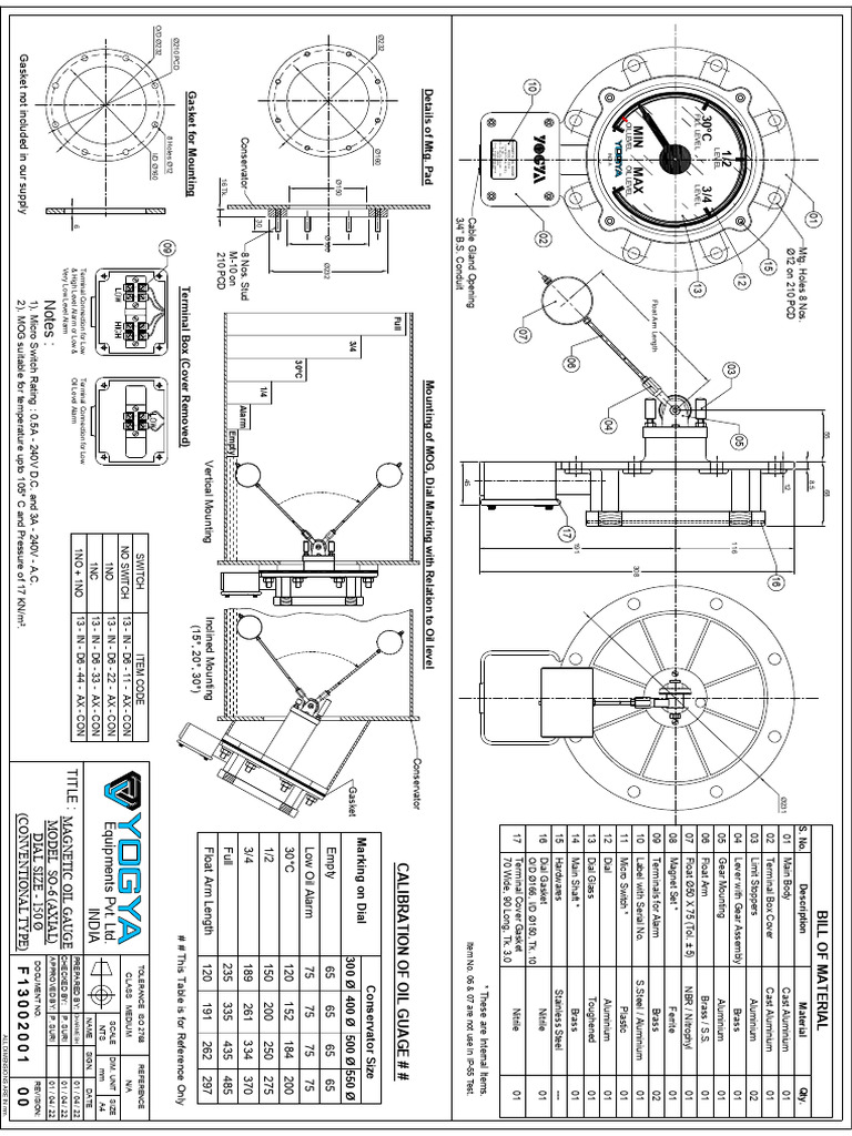 Float Guage | PDF | Materials | Equipment