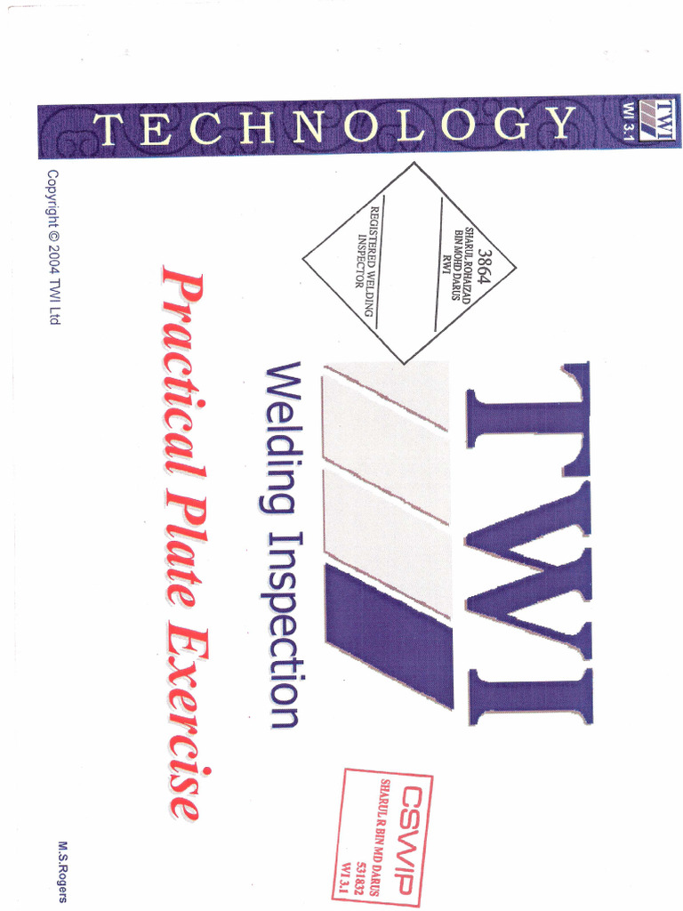 Cswip - Practical Exercise | PDF
