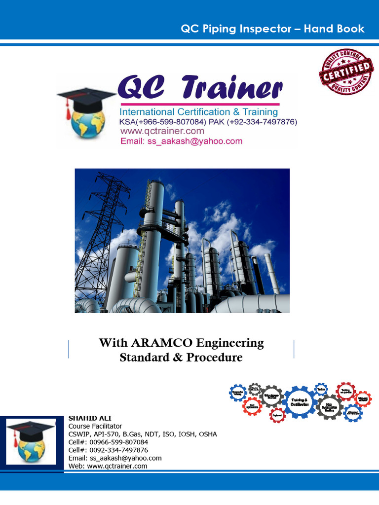 QC Piping Inspector Handbook | PDF | Pipe (Fluid Conveyance ...