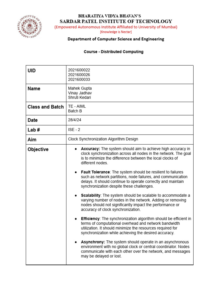 Group DC ISE 2 | PDF | Distributed Computing | Scalability