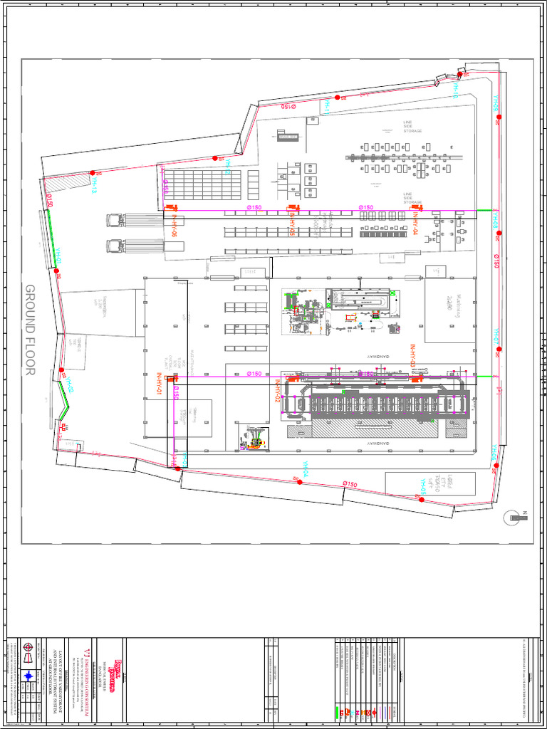 Fire Hydrant System Layout Plan | PDF | Hydraulics | Hydraulic Engineering