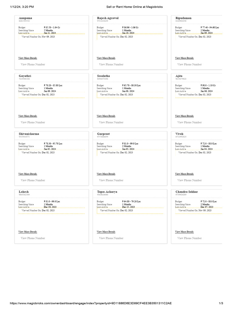 Rent or Sell Homes on Magicbricks | PDF