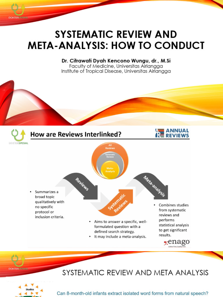 Conducting Systematic Reviews & Meta-Analysis | PDF | Meta Analysis ...