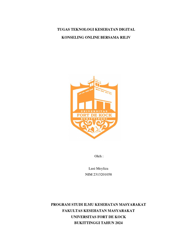 Konseling Online dengan Aplikasi Riliv | PDF | Karier & Perkembangan