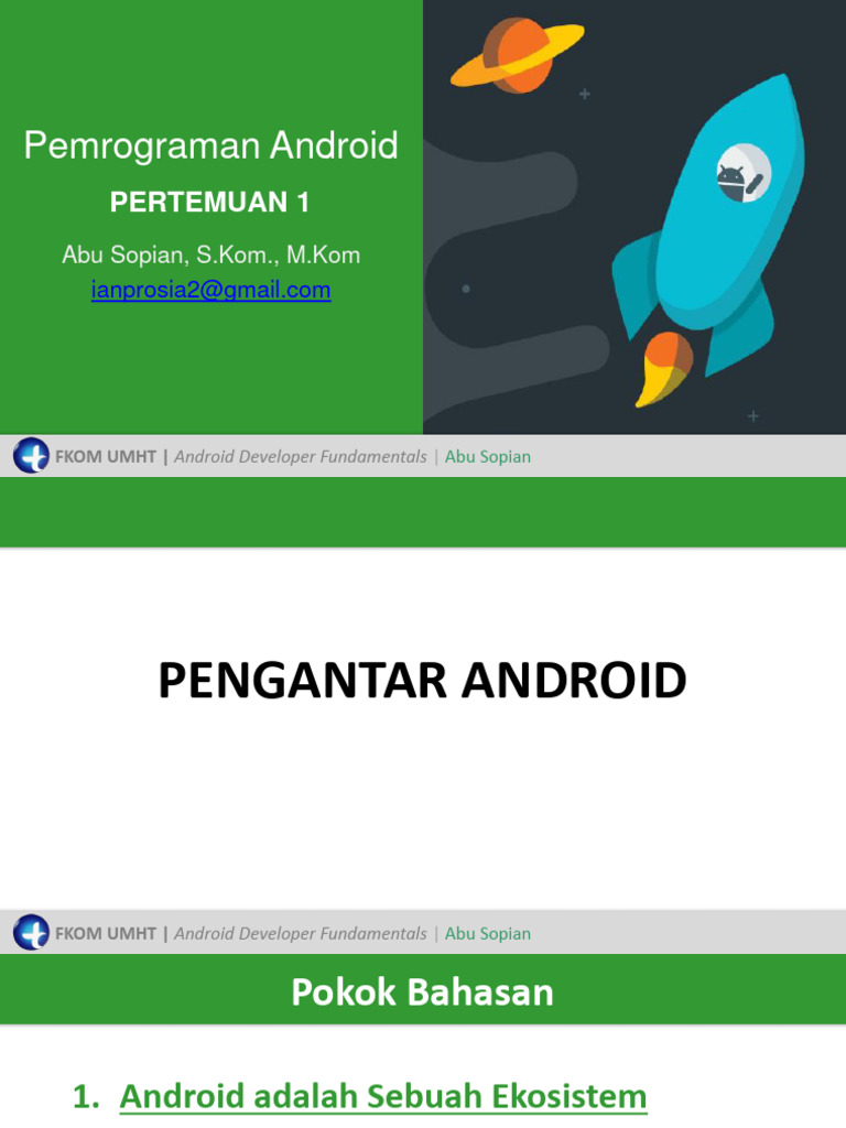 Panduan Dasar Pemrograman Android | PDF | Komputer