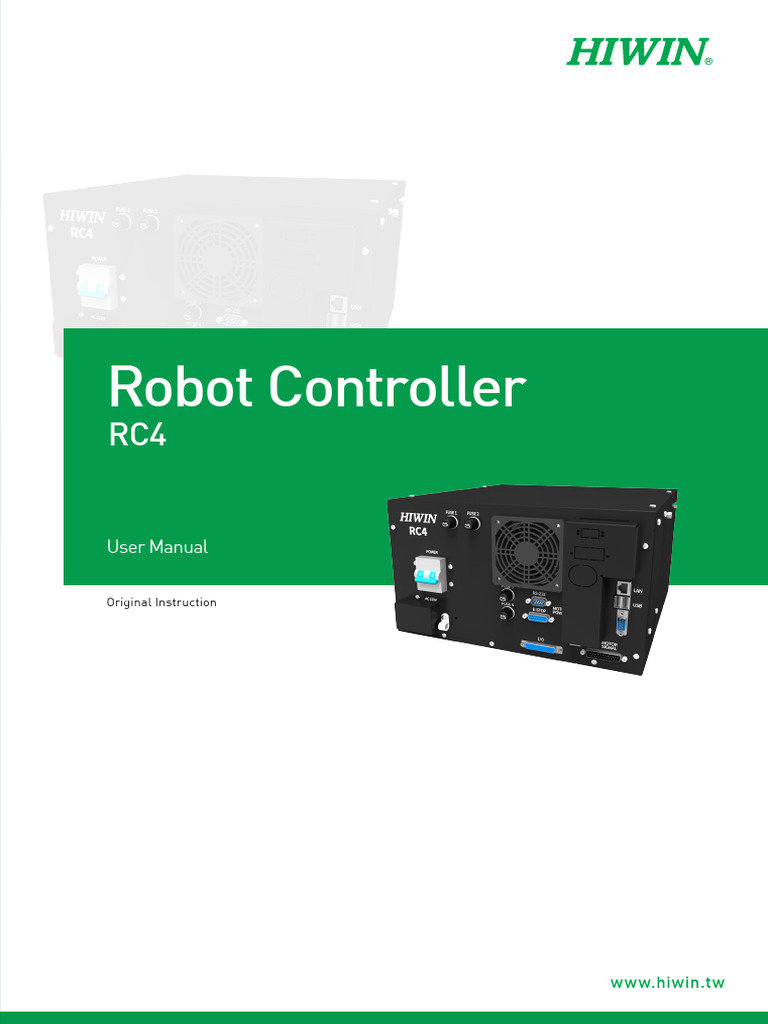 RC4 Robot Controller User Manual | PDF | Safety | Electrical Connector