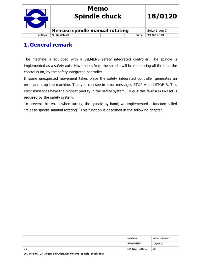 Memo Spindle Chuck | PDF | Mechanical Engineering
