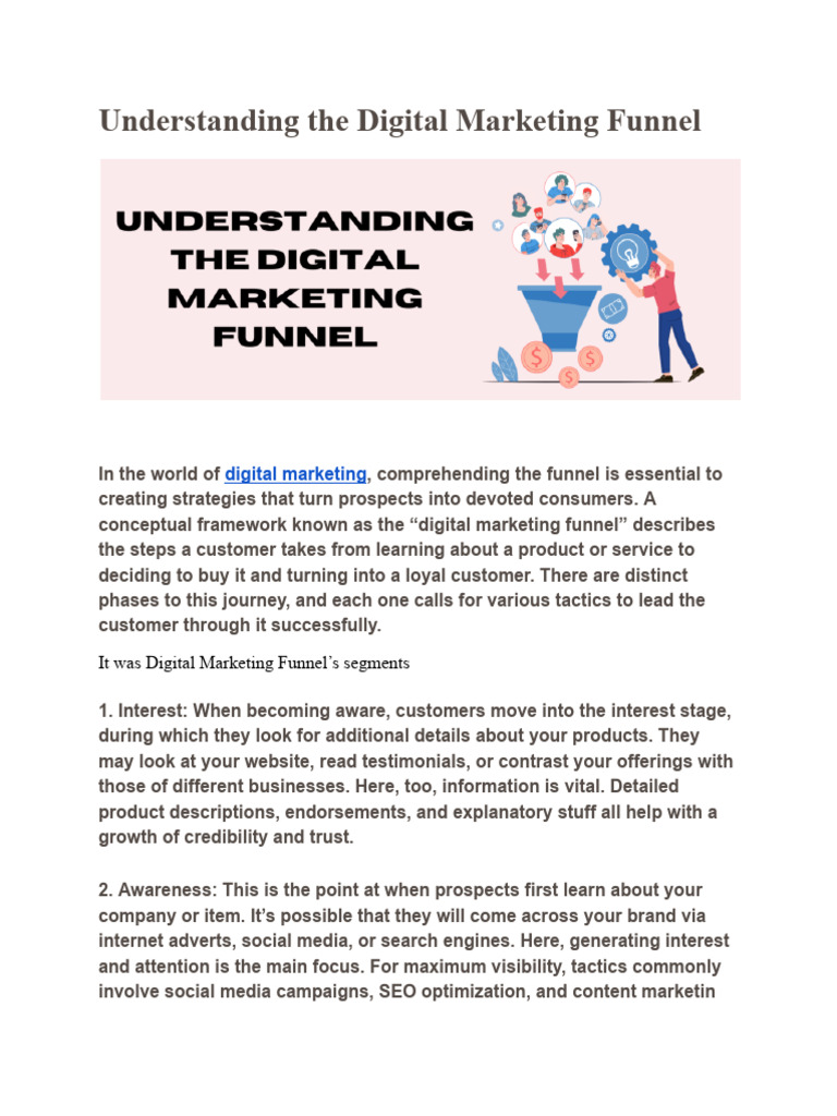 Mastering the Digital Marketing Funnel | PDF | Digital Marketing ...