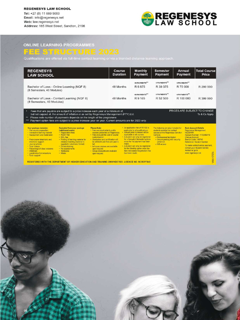 LLB 2023 Fees Structure | PDF