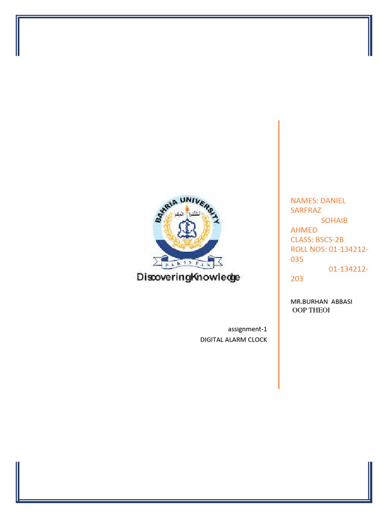 Assignment 1 26032022 095650am | PDF | Object Oriented Programming ...