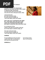 Blinding Lights Lyrics by The Weeknd | PDF | Poetry