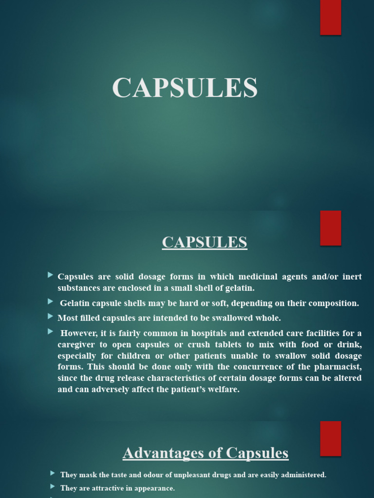 10 Capsules | PDF | Tablet (Pharmacy) | Gelatin