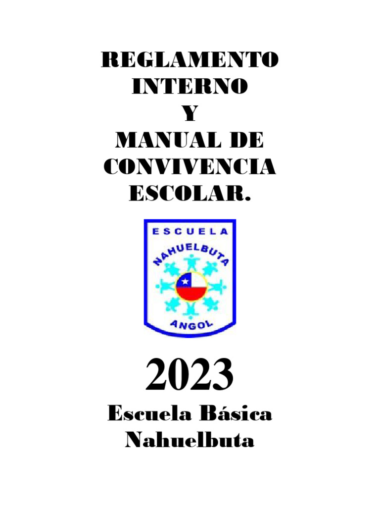 Manual de Convivencia Escolar 2023 | PDF | Violencia | Escuelas
