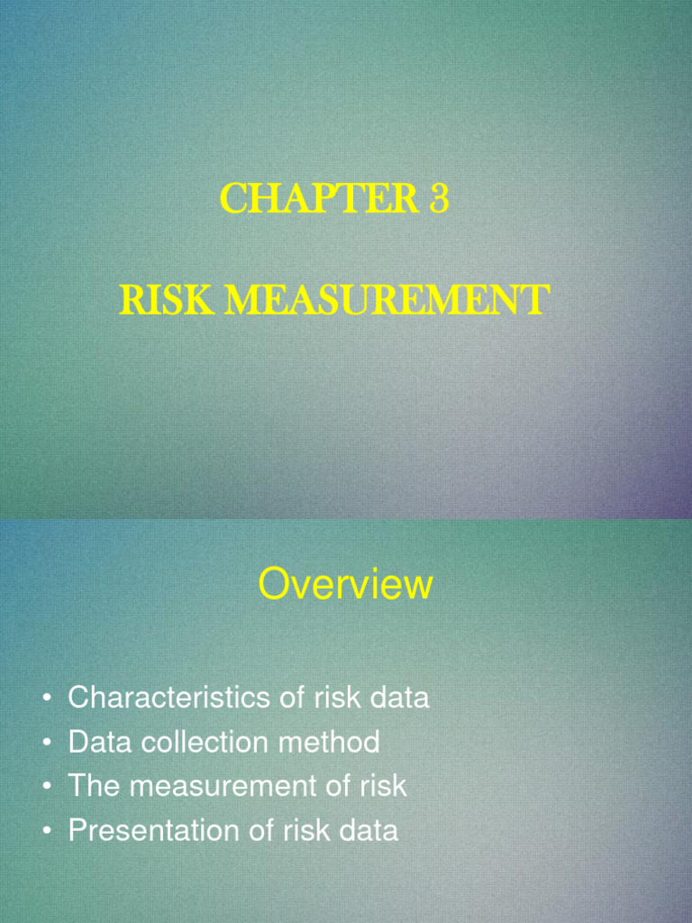 Risk Measurement in Insurance Data Analysis | PDF | Risk | Insurance