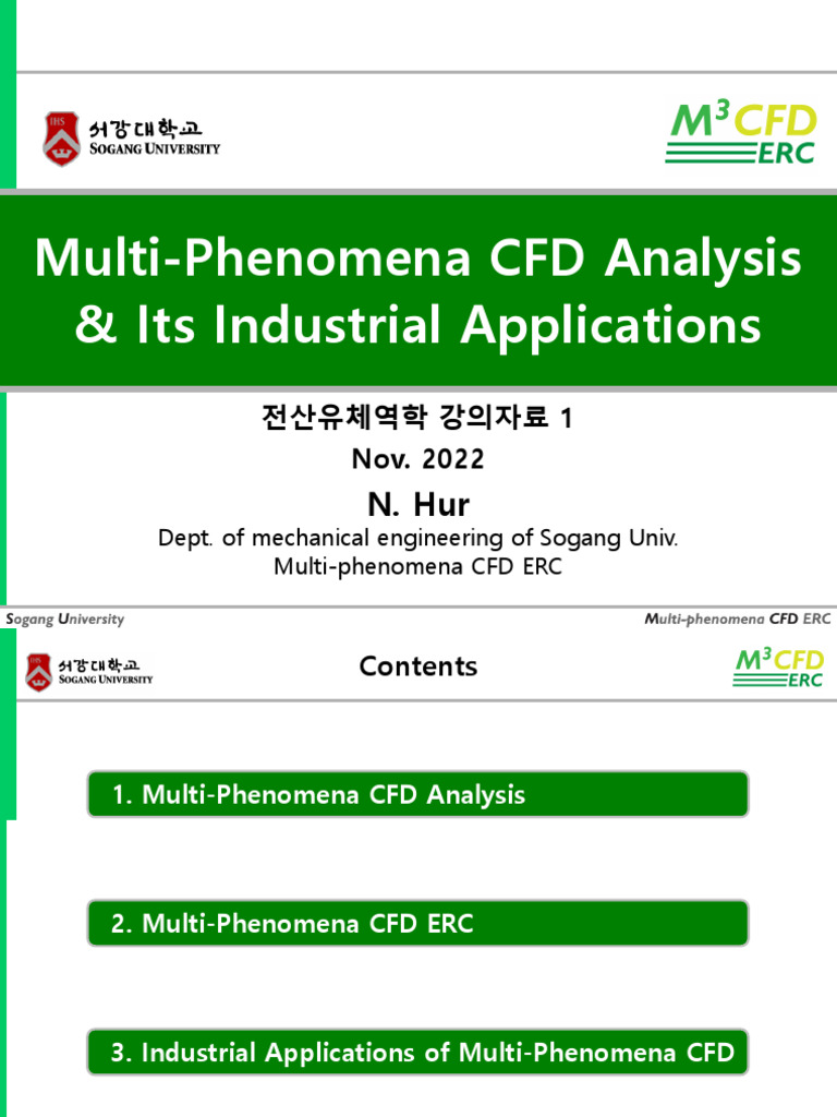 CFD강의자료1 M3CFD | PDF | Computational Fluid Dynamics | Heat Transfer