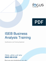 ISEB Business Analysis Training and Qualifications 1.07